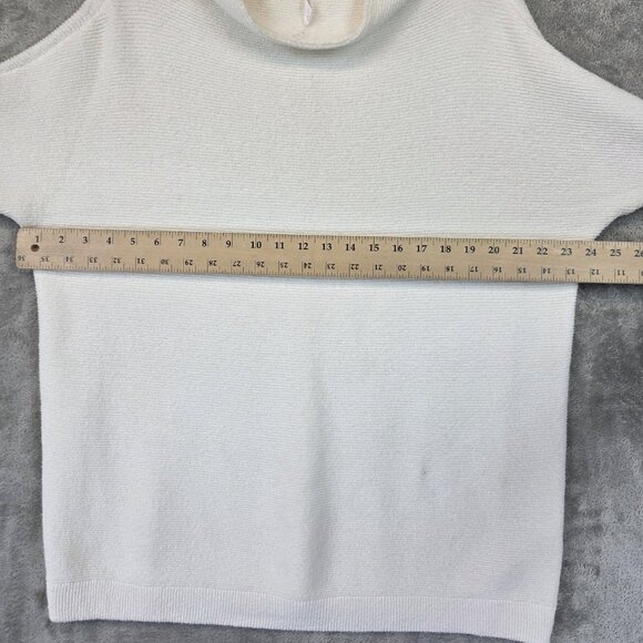 Free People Sweater Womens XS White Ottoman Slouchy Tunic Cowl Neck OB432957 - Picture 6 of 14